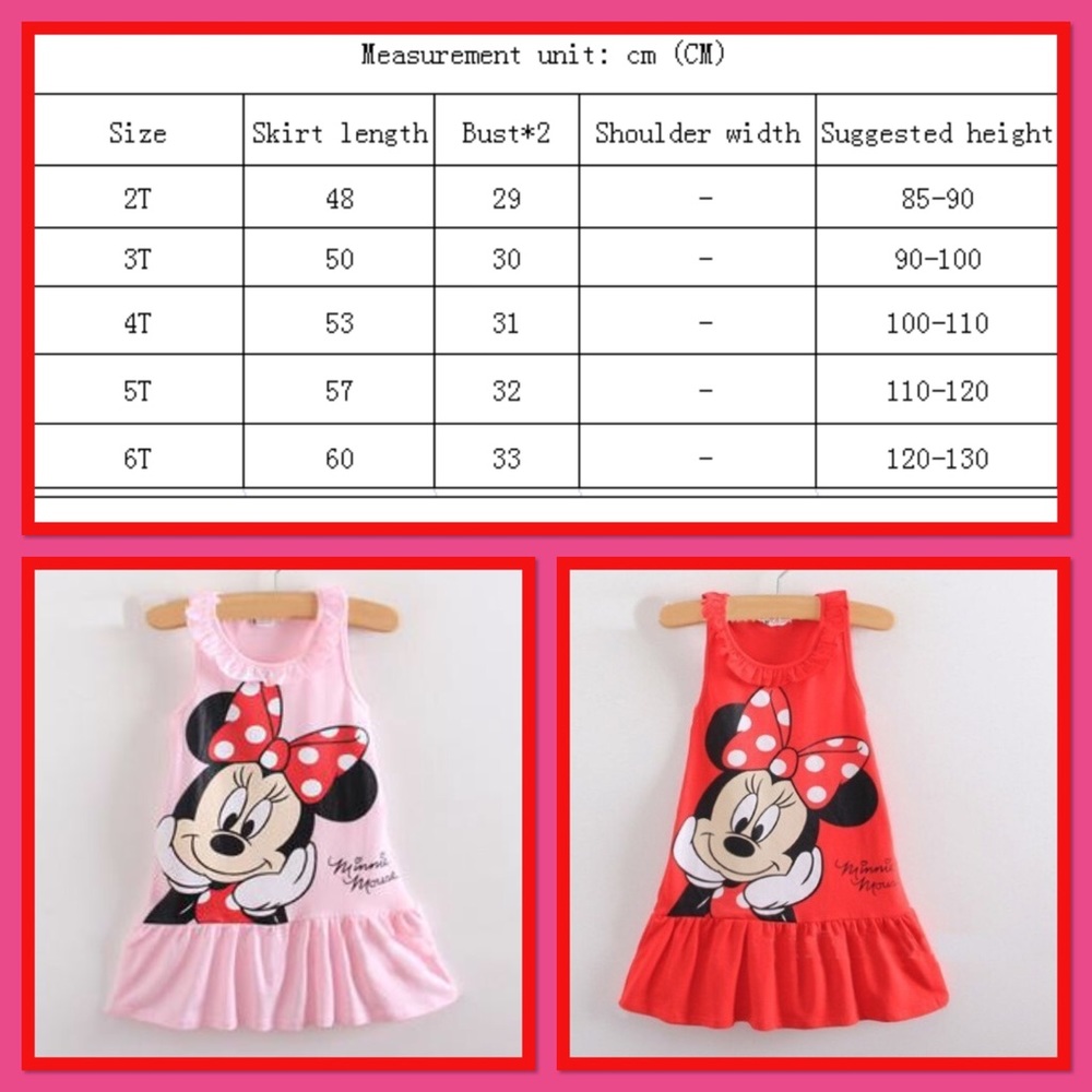 ❤️New❤️Minnie Mouse Sun Dress❤️ - Picture 2 of 3